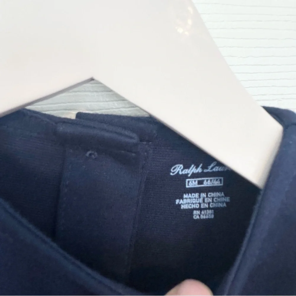 Ralph Lauren Elegant Navy Dress Sz 6 months
